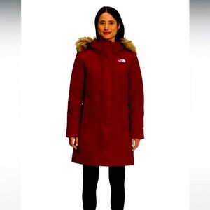 The North Face Arctic Parka cordovan color
